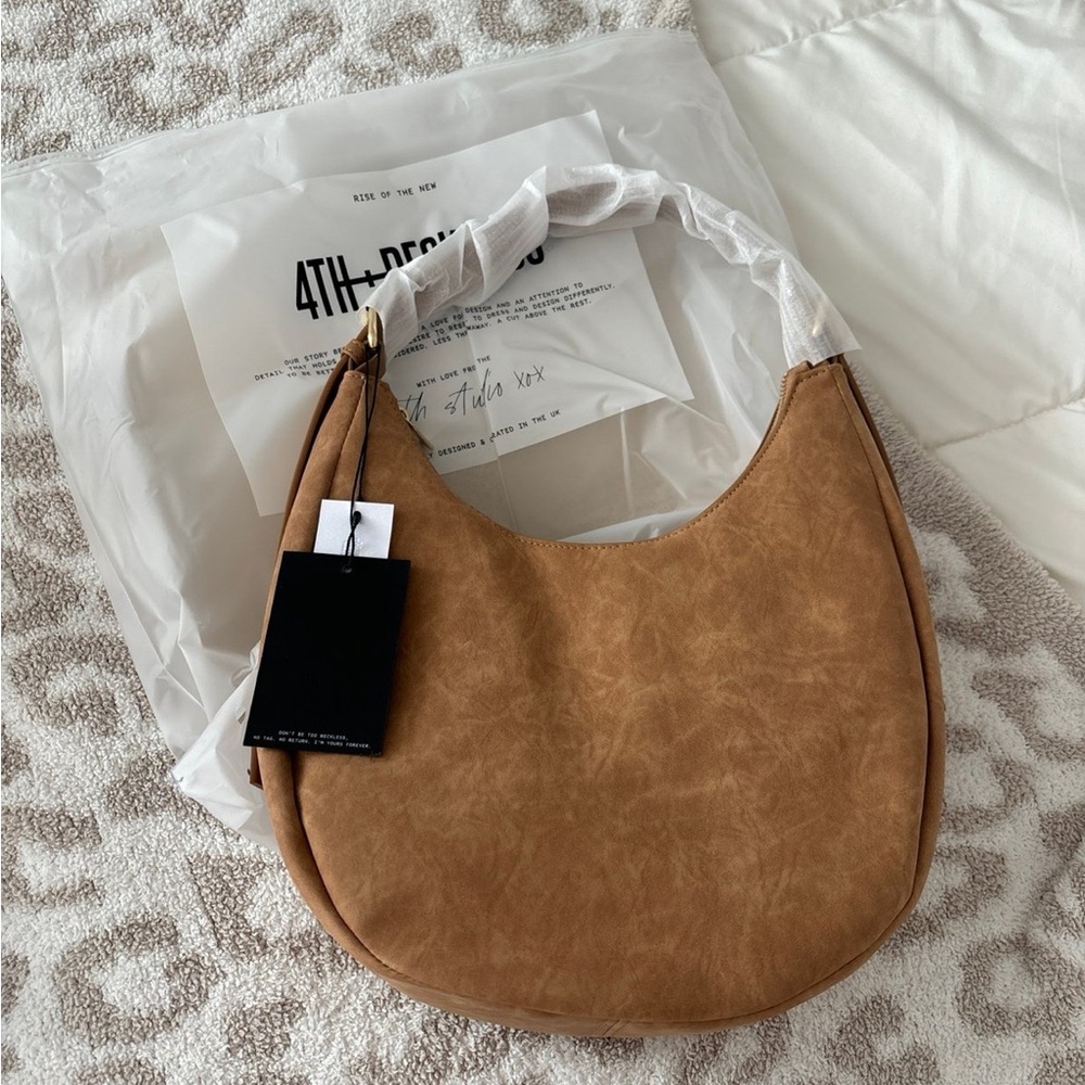 4th & Reckless Crescent Suede Bag